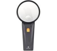 TOOLCRAFT 821031 821031 Loupe à main avec éclairage LED Grossissement: 2 x, 4 x Lentille: (Ø) 75 mm