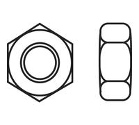 TOOLCRAFT 88 80 21 Écrou hexagonal M1 DIN 934 acier galvanisé 20 pc(s)