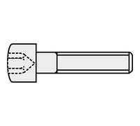 TOOLCRAFT 888023 Lot de 5 vis cylindriques M1.6 6 mm à six pans creux DIN 912 ISO 4762 en acier 8.8 ciré