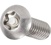 TOOLCRAFT 888790 Vis à tête bombée M6 20 mm profil en Torx avec téton DIN 7380 acier inoxydable A2 1