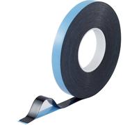 TOOLCRAFT 93038c186 93038c186 Ruban adhésif double-face bleu, noir (L x l) 30 m x 20 mm Noir G
