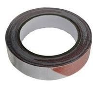 TOOLCRAFT ANST255M-RW Ruban adhésif d'avertissement ANST255M-RW rouge, blanc (L x l) 5 m x 25 mm 1 p