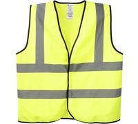 TOOLCRAFT Gilet de sécurité réfléchissant taille universelle Unisize jaune fluorescent EN ISO 20471:2013