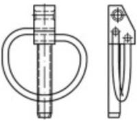 TOOLCRAFT Goupille de sécurité Acier galvanisé 50 pc(s)