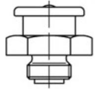 TOOLCRAFT Graisseur plat 16 mm Acier galvanisé qualité 5.8 50 pc(s)