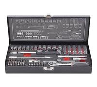 Toolcraft Jeu de douilles métriques 826386 45 pièces 1/4" (6,3 mm)