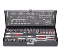 TOOLCRAFT Jeu de clés à douille métrique 1/4 (6.3 mm) 45 pièces 826386