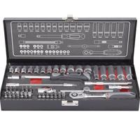 TOOLCRAFT Jeu de clés à douille métrique 1/4 (6.3 mm) 45 pièces 826386