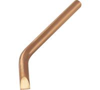 TOOLCRAFT KB-100 Panne de fer à souder forme de burin, coudée Taille de la panne 10 mm Longueur de la panne 145 mm Cont