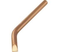 TOOLCRAFT KB-100 Panne de fer à souder forme de burin, coudée Taille de la panne 10 mm Longueur de la panne 145 mm Cont