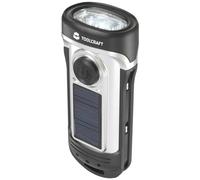 Lampe de poche TOOLCRAFT TO-8602005 LED IPX8 (étanche), avec fonction d'éclairage d'urgence solaire, à dynamo 20 lm 176 g