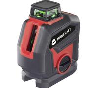 TOOLCRAFT Laser en croix et à lignes Laser vert, avec laser à 360°, autonivelant Portée (max.): 30 m