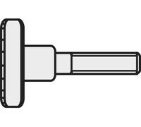 Vis moletée TOOLCRAFT 194769 M3*10 D464-5.8:A2K 10 pc(s) M3 10 mm tête moletée acier N/A