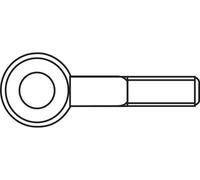 TOOLCRAFT Piton à visser 15 mm Acier zingué M4 50 pc(s)