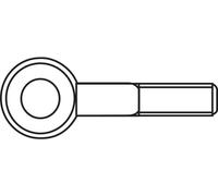 TOOLCRAFT Piton à visser 15 mm Acier zingué M4 50 pc(s)