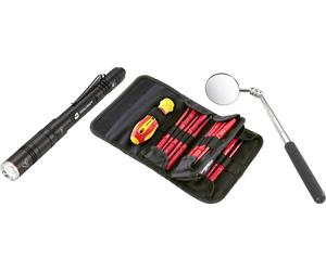 TOOLCRAFT pour l'électronique et la mécanique de précision, pour électricien, VDE, pour l'atelier Set d'inspection vis à fente