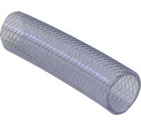 TOOLCRAFT PVC.Gewebeschlauch 538892 25.2 mm 1 pouce Marchandise vendue au mètre transparent Tuyau textile