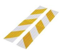 TOOLCRAFT RTS60/400-YL 1564044 Bande davertissement RTS argent, jaune (L x l) 40 cm x 60 mm 1 set Jaune G