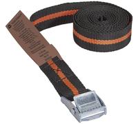 TOOLCRAFT Sangle d'arrimage Force de traction LC : arrimage plaquant (simple/direct)=125 daN (L x l) 2.5 m x 25 mm à boucle