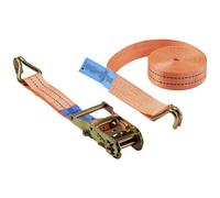 TOOLCRAFT Sangle de serrage double Force de traction LC : arrimage plaquant (simple/direct)=1500 daN (L x l) 8000 mm x 38 mm à cliquet