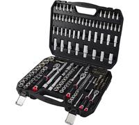 TOOLCRAFT Set d'embouts et clés à douille 1/2, 1/4, 3/8 196 pièces TO-10674597