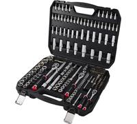 TOOLCRAFT Set d'embouts et clés à douille 1/2\ , 1/4\ , 3/8\ 196 pièces TO-10674597