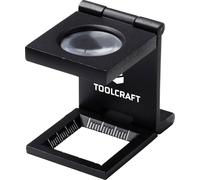 TOOLCRAFT TO-10182522 Compte-fils Grossissement: 10 x Lentille: (Ø) 19 mm