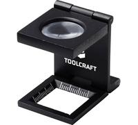 TOOLCRAFT TO-10182522 Compte-fils Grossissement: 10 x Lentille: (Ø) 19 mm