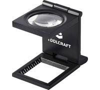 TOOLCRAFT TO-10182525 Compte-fils Grossissement: 6 x Lentille: (Ø) 28 mm