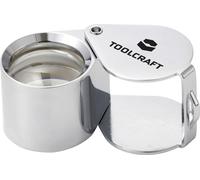 TOOLCRAFT TO-10182537 Loupe pliante Grossissement: 10 x Lentille: (Ø) 21 mm