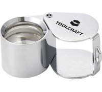 TOOLCRAFT TO-10182537 Loupe pliante Grossissement: 10 x Lentille: (Ø) 21 mm