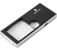 TOOLCRAFT TO-10283190 Loupe à main avec éclairage LED Grossissement: 3 x, 10 x Lentille: (Ø) 15 mm noir