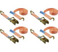 TOOLCRAFT TO-10283838 Force de traction LC : arrimage plaquant (simple/direct)=1000 daN (L x l) 6 m x 38 mm à cliquet EN 12195-2