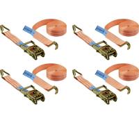 TOOLCRAFT TO-10283838 Force de traction LC : arrimage plaquant (simple/direct)=1000 daN (L x l) 6 m x 38 mm à cliquet EN 12195-2