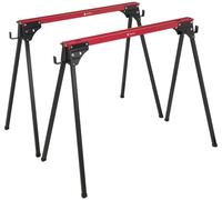 TOOLCRAFT TO-10311633 acier Chevalet de sciage pliable 230 kg (l x P) 965 mm x 480 mm 3.9 kg 2 pc(s)