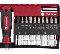 TOOLCRAFT TO-10351632 Jeu dembouts 28 pièces avec porte-embout