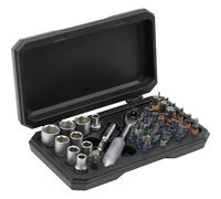 TOOLCRAFT TO-10351635 Boîte d'embouts avec mini cliquet embout