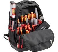 TOOLCRAFT TO-10672410 VDE Sac à dos à outils équipé (l x H x P) 35 x 45 x 23 cm