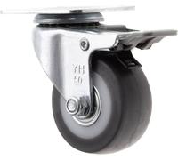 TOOLCRAFT TO-5137869 Roulette pivotante 5023TPRA02 Toolcraft avec système de blocage Capacité de charge (max.): 50 kg