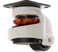 TOOLCRAFT TO-5137962 Roulette pivotante réglable 50 mm avec plaque de fixation Capacité de charge (m