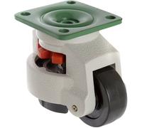 TOOLCRAFT TO-5137968 Roulette pivotante réglable 73 mm 750 kg avec plaque de fixation Capacité de ch