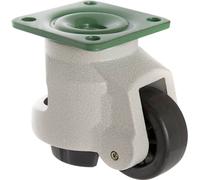 TOOLCRAFT TO-5137971 Roulette pivotante réglable 73 mm 1000 kg avec plaque de fixation Capacité de charge (max.): 1000 kg