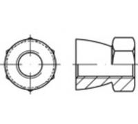 TOOLCRAFT TO-5380356 Écrou de sécurité M12 88118 acier 250 pc(s)