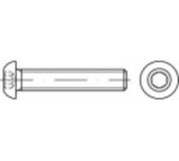 TOOLCRAFT TO-5381016 Vis à tête bombée M5 10 mm 6 pans intérieurs acier inoxydable A4 1000 pc(s)