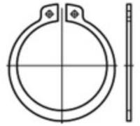 TOOLCRAFT TO-5381439 Circlip 17 mm DIN 471 Acier à ressort 1000 pc(s)