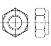 TOOLCRAFT TO-5430318 Écrou hexagonal M4 acier étamé par galvanisation 100 pc(s)