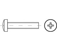 TOOLCRAFT TO-5430912 Vis cylindrique à tête bombée M3 16 mm cruciforme acier étamé par galvanisation 200 pc(s)