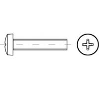 TOOLCRAFT TO-5431218 Vis cylindrique à tête bombée M5 60 mm cruciforme Pozidriv acier étamé par galvanisation 200 pc(s)