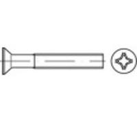TOOLCRAFT TO-5431629 Vis à tête fraisée M6 60 mm cruciforme acier étamé par galvanisation 200 pc(s)