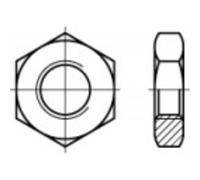 TOOLCRAFT TO-5447670 Écrou hexagonal M2,5 DIN 439 laiton 100 pc(s)